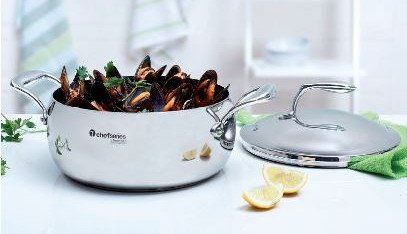 Tupperware Padelle: Chef Serie - Pfanne, Edelstahl, 5.7 l "Tupperware" NEU – Nuovo e nell'imballaggio originale da Root venduto da Amone01