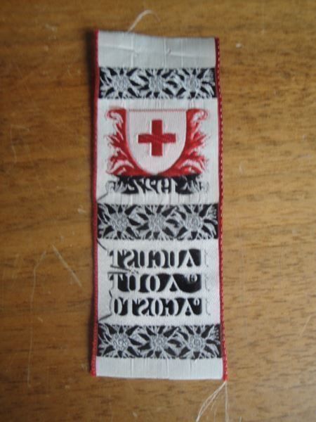 Placchette & Badge: 1.Augustabzeichen 1927 Top – Usato da Trachslau venduto da post35 1