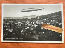 Reinach mit Luftschiff, Graf Zeppelin, Rarität!