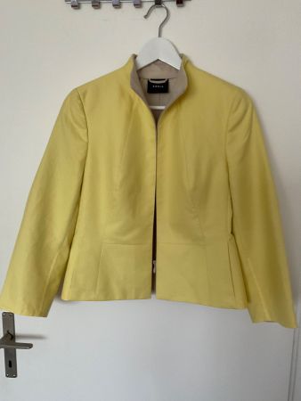 AKRIS Jacke Blazer Gr 40/38 Gelb Neuwertig, mit Taschen