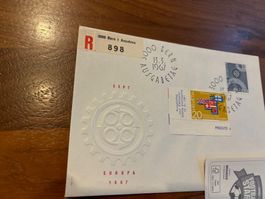 EFTA EUROPA 1967 Ersttagsbrief Bern 13.3.1967 mit Stempel