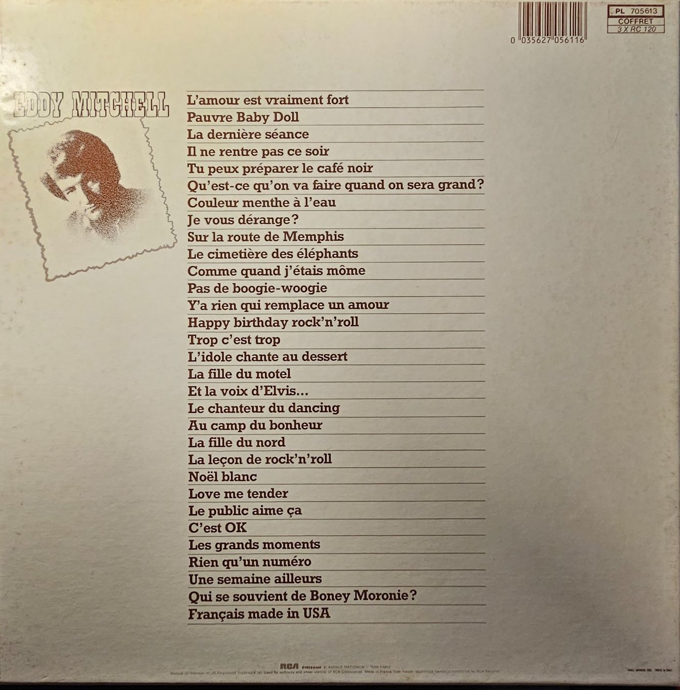 Schallplatten: Eddy Mitchell – Eddy Mitchell (3 LP Box Set) – Gebraucht aus Wahlen b. Laufen von Cg10 1