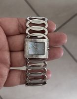 Elegante Damen Uhr Edelstahl und Abalon Muschel