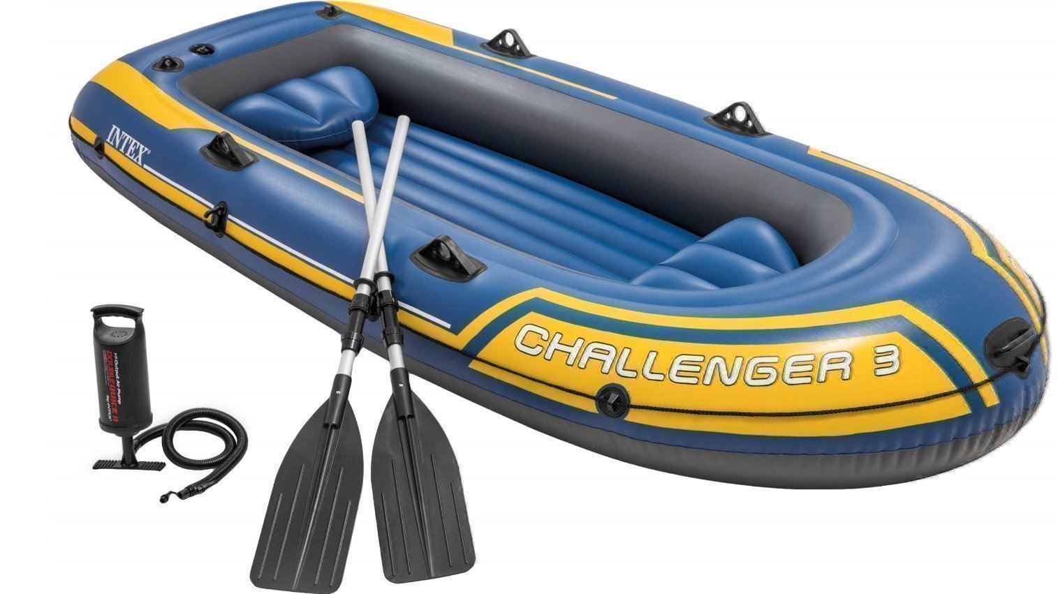 Barche: Schlauchboot Intex Challenger 3 Boat Set – Nuovo e nell'imballaggio originale da Beckenried venduto da angel-mountain