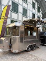 Imbiss/Food Truck/AERO-NY4-4m/Premium Edelstahl-Foodtrailer
