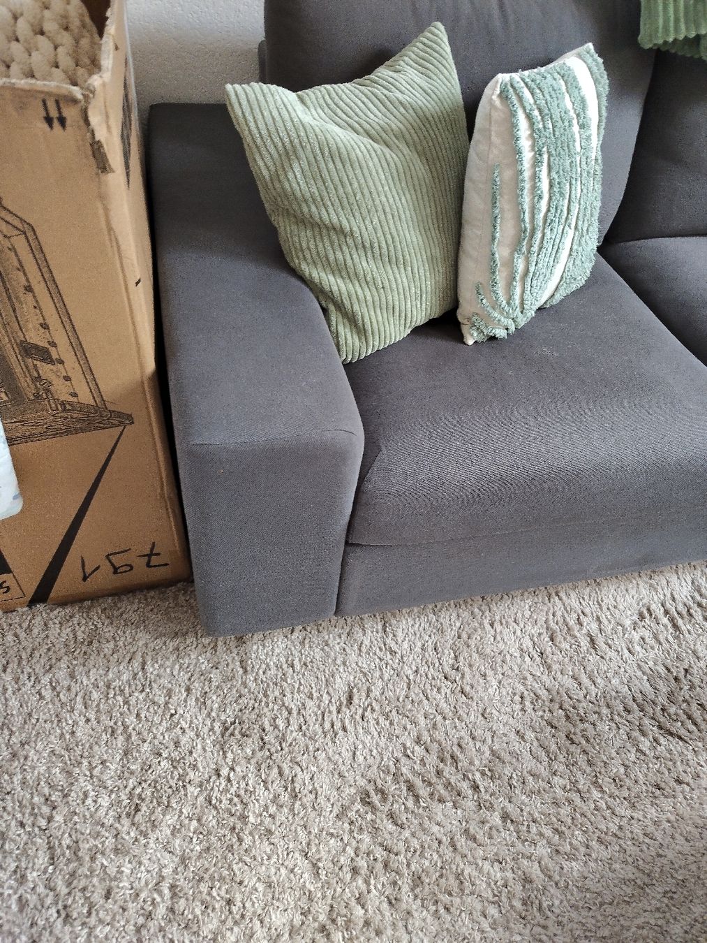 Ikea Divani: Eckcouch, Ecksofa anthrazit Stoff Ikea Vimle 256 x 256 cm – Usato da Mumpf venduto da Cresli01 3