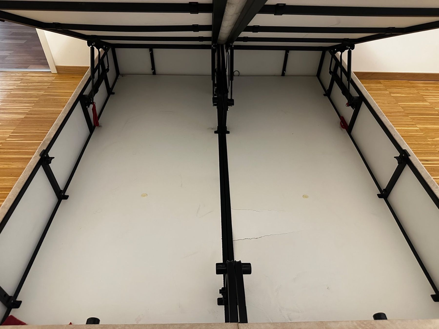 Letti: Boxspringbett beige mit gepolstertem Kopfteil gebraucht – Usato da Zürich venduto da kar_ytx2 1