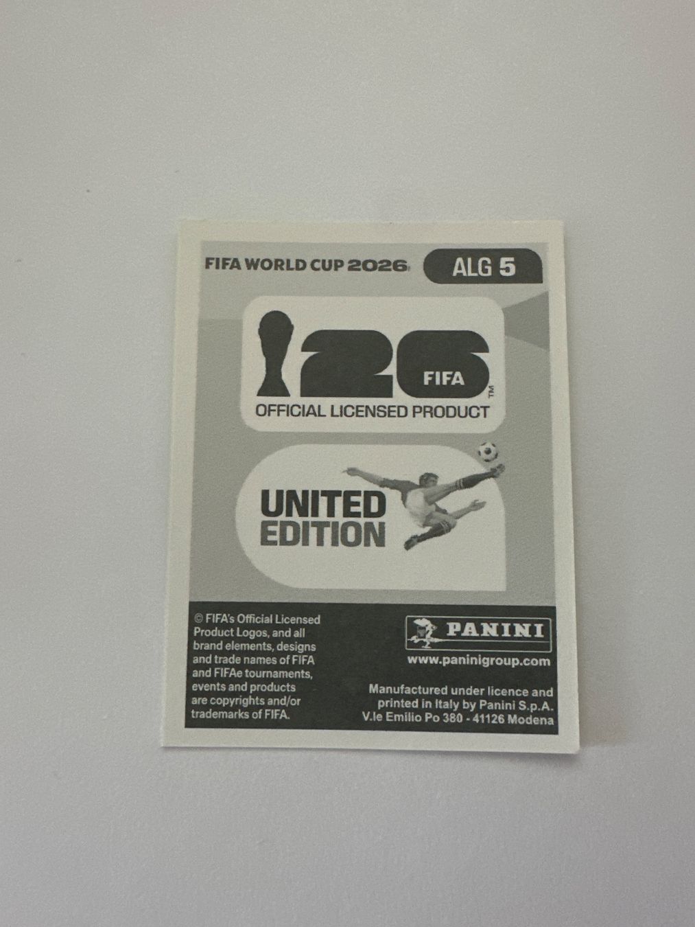 Panini Carte collezionabili: Panini FIFA WM 2026 Sticker - ALG 5 – Usato da Sulz AG venduto da DealWerk 1
