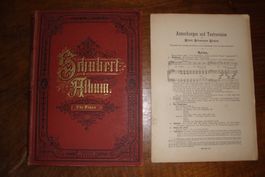 SCHUBERT ALBUM Lieder für Stimme und Piano, antik vor 1878