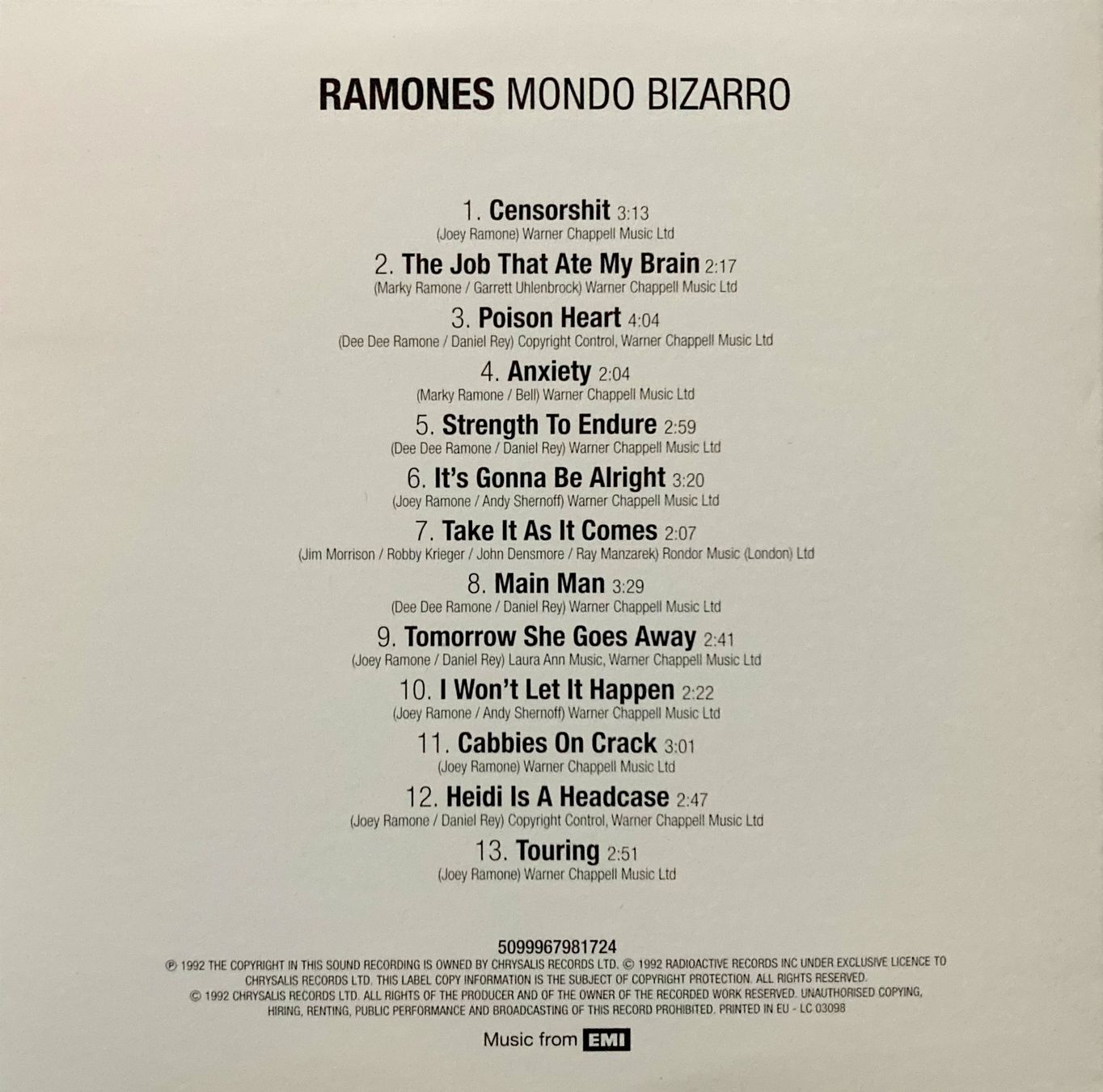 CD: RAMONES - 4 ALBUMS – Usato da Bottens venduto da hotter-than-hell 5