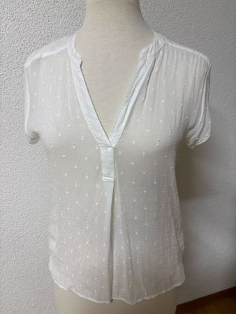Bluse weiss Nile Grösse S kurzarm guter Zustand