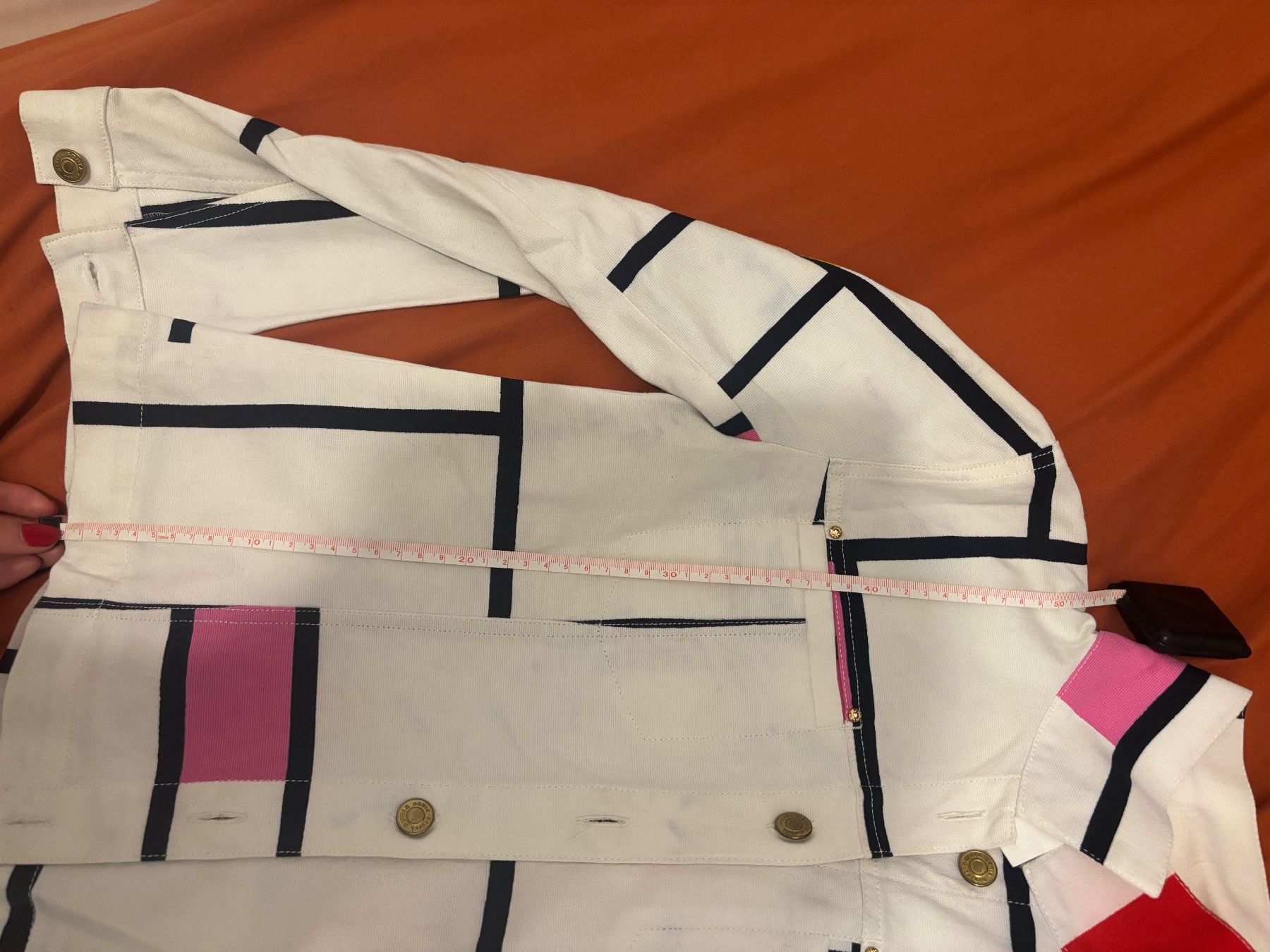 Sonia Rykiel Jacken: Sonia Rykiel White Jacket Geometric Design S/M – Neu (gemäss Beschreibung) aus Genève von Bella_909 8
