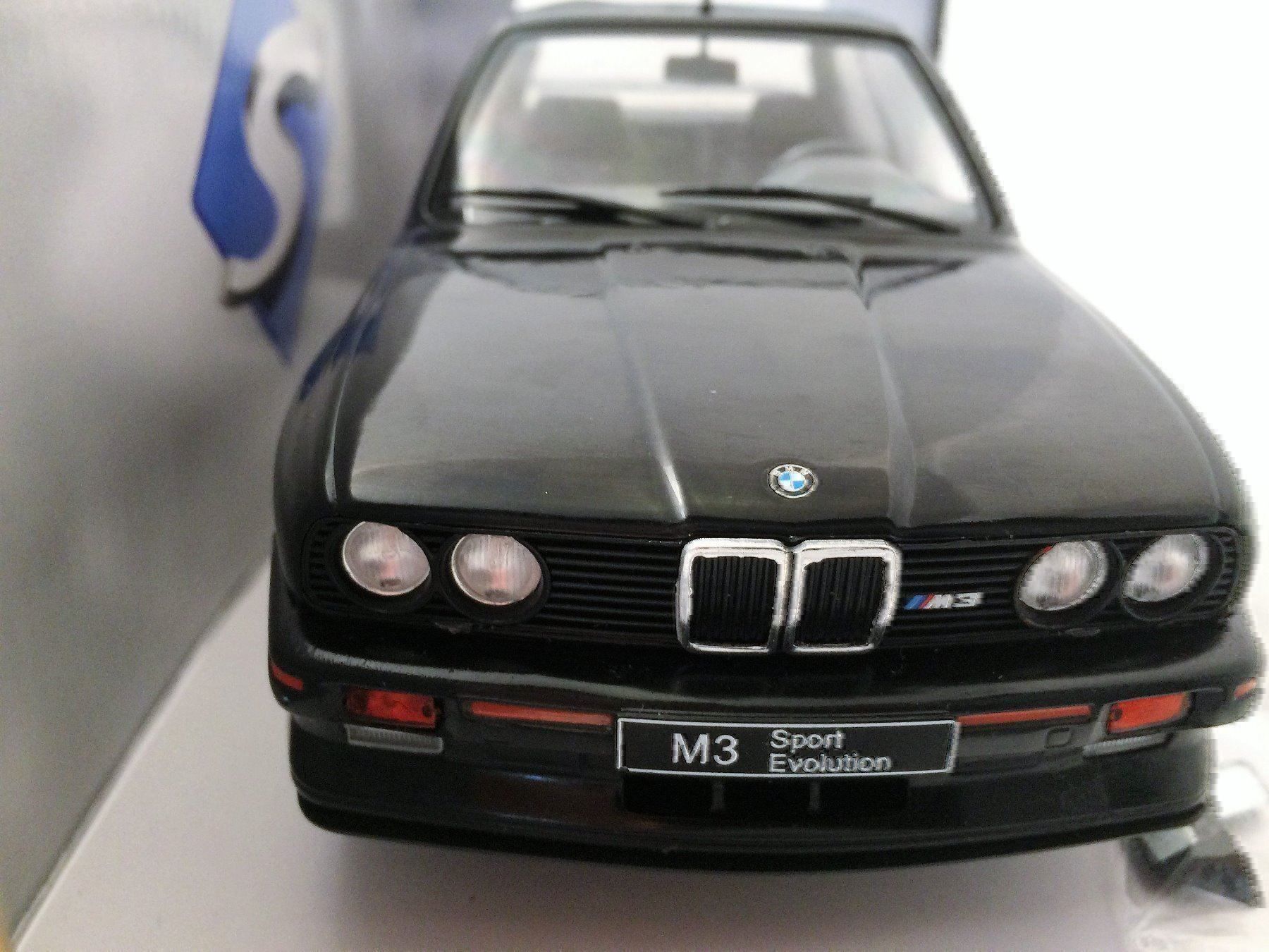 BMW Modellini d'auto: BMW E30 Sport Evo, schwarz – Nuovo e nell'imballaggio originale da Erlenbach im Simmental venduto da Model_box 7