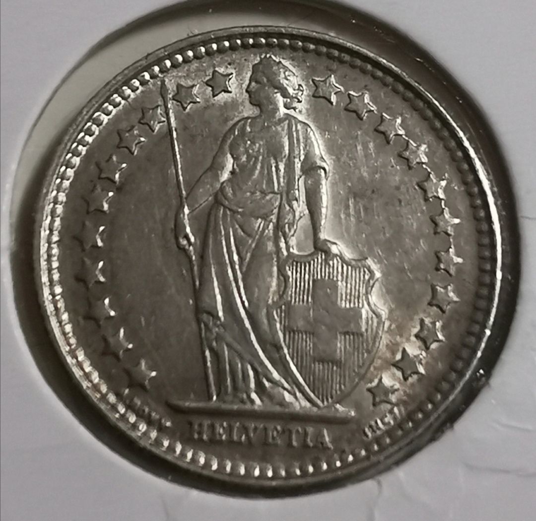 Tutti le monete: 50 Rappen 1920 Silber – Usato da Zürich venduto da turbopuz 1