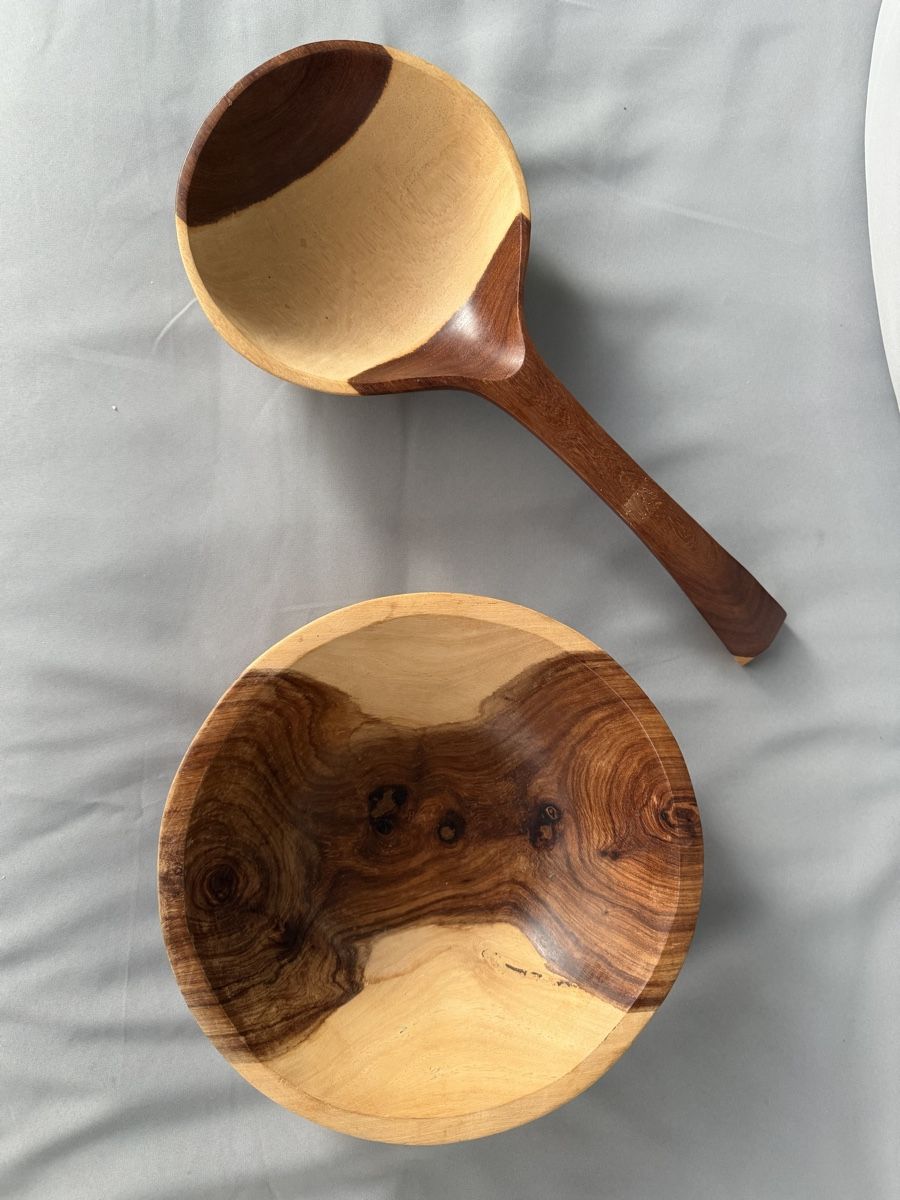 Saunas & Accessoires: Holzschale + Holzkelle  – D'occasion à St. Gallen par Emifrei