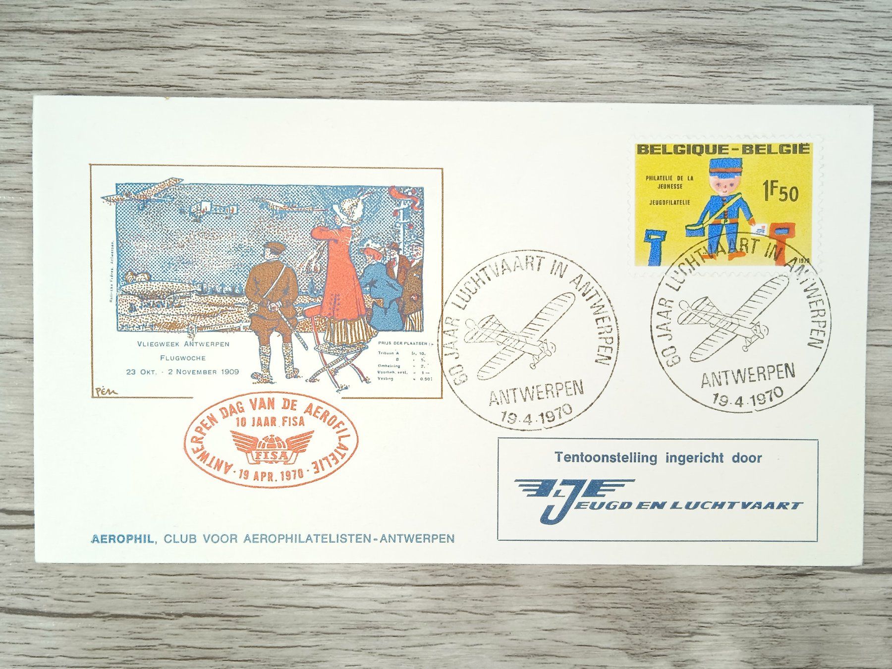 Tutti i francobolli: TR73 Enveloppe + Timbre Belgique 1970 – Usato da Cousset venduto da Patrick_Collections