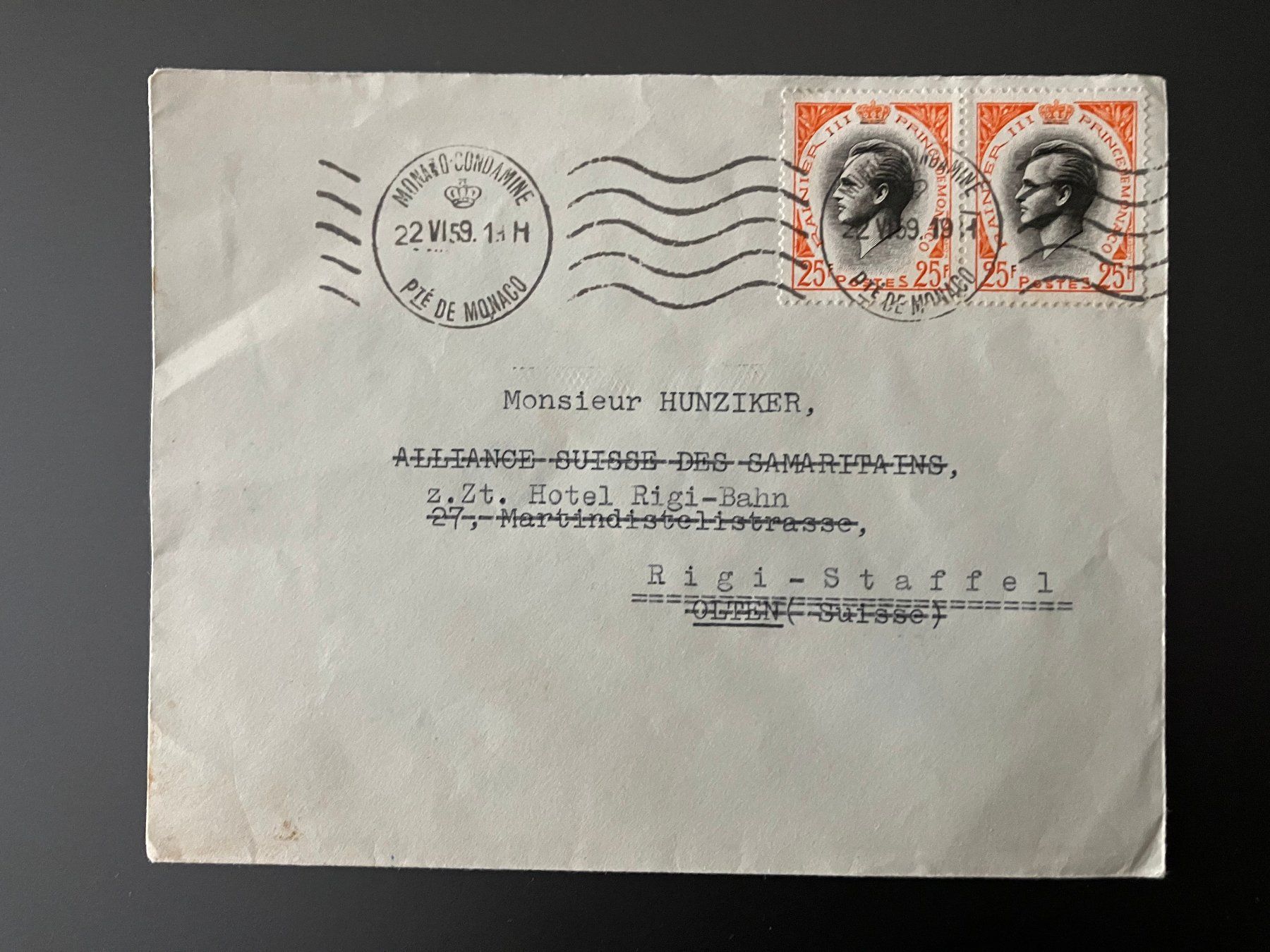 Tous les timbres: Ersttagsbrief / Brief Monaco – D'occasion à Bolligen par Isebo 2