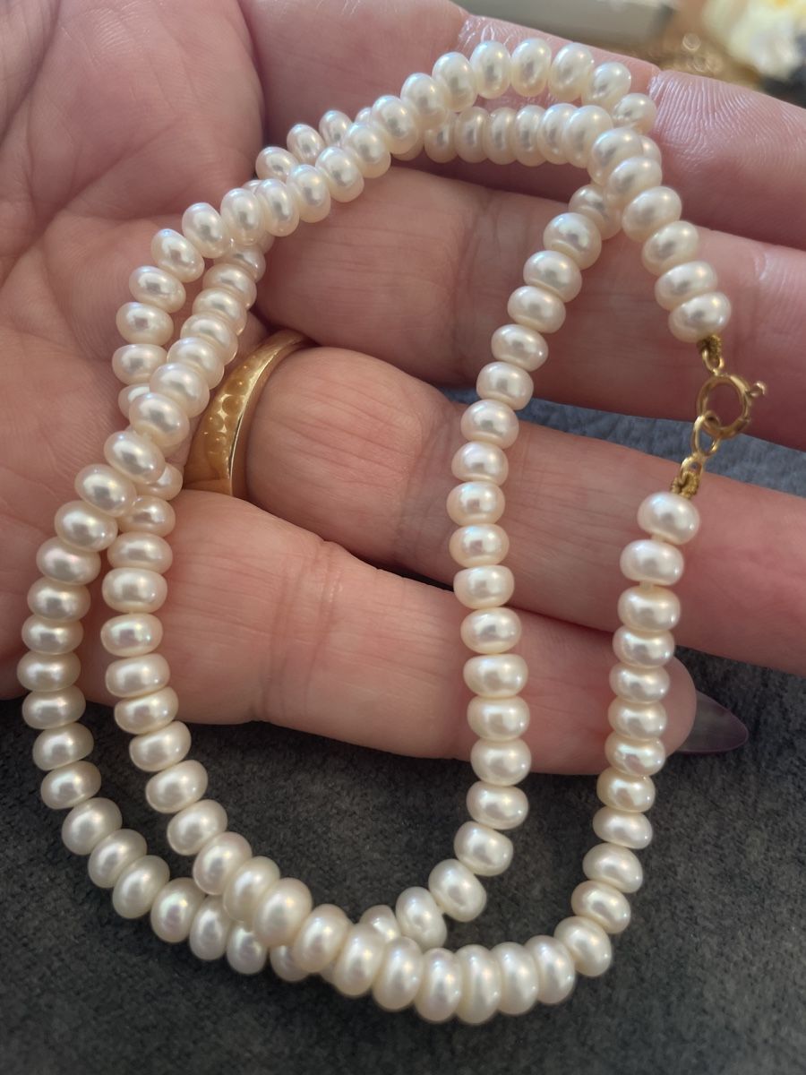 Catenine: Collier perle avec fermoir en or 18 carats – Usato da Montreux venduto da Pipo7878 1