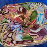 Murano Glasschale, Schale, Aschenbecher, Unikat