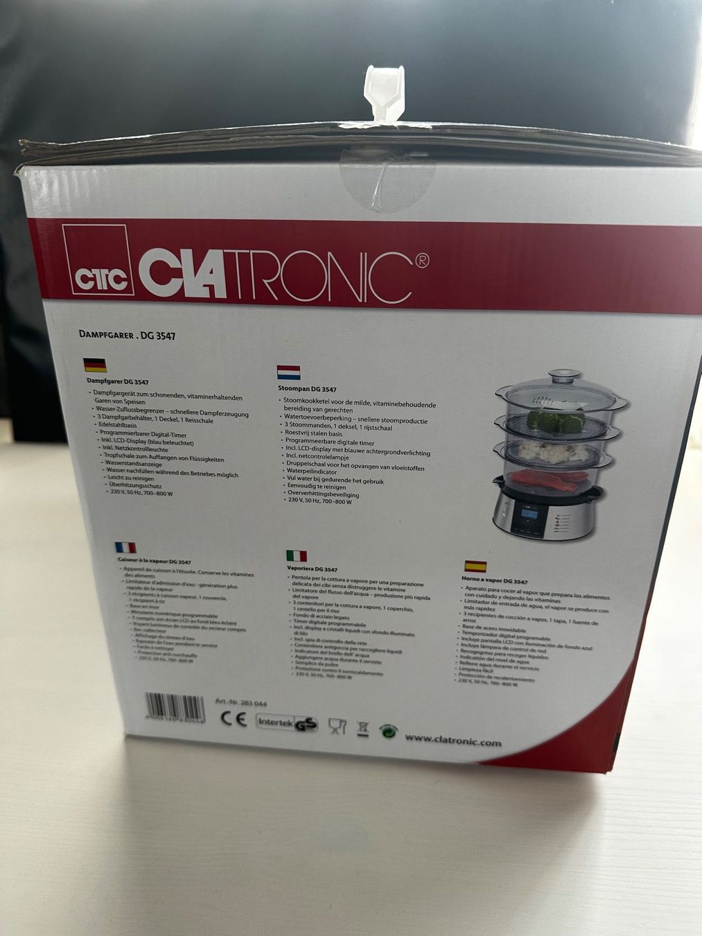 Elettrodomestici da cucina: Dampfgarer von Clatronic NEU – Nuovo e nell'imballaggio originale da Wagenhausen venduto da vintagesecondhand 4