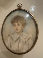 Rares Andenken-Medaillon 925 Silber England 1900