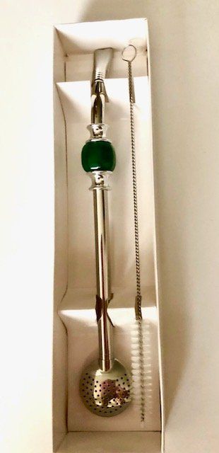 Set di posate: Bombilla Edelstahl 21 cm grün – Nuovo e nell'imballaggio originale da Zuchwil venduto da Yerba_Mate_Schweiz 1