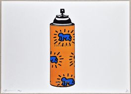 Death NYC Ltd Ed Pop Art Druck "  Keith Haring Spray