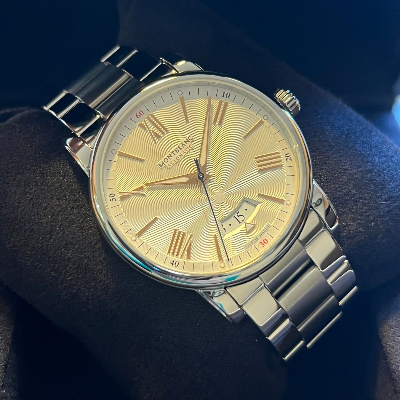 Montblanc Orologi: Montblanc 4810 Silver Dial Auto Full Set 7390 – Usato da Carouge GE venduto da Watchaser 7