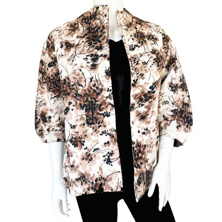 Jacke one size gefüttert Reps gemustert Couture VINTAGE 50s