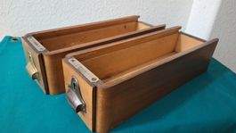 2 antike ,schmale Schubladen zur Deko