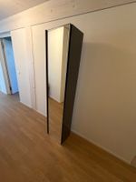 Wandregal Spiegel Glas schwarz lang