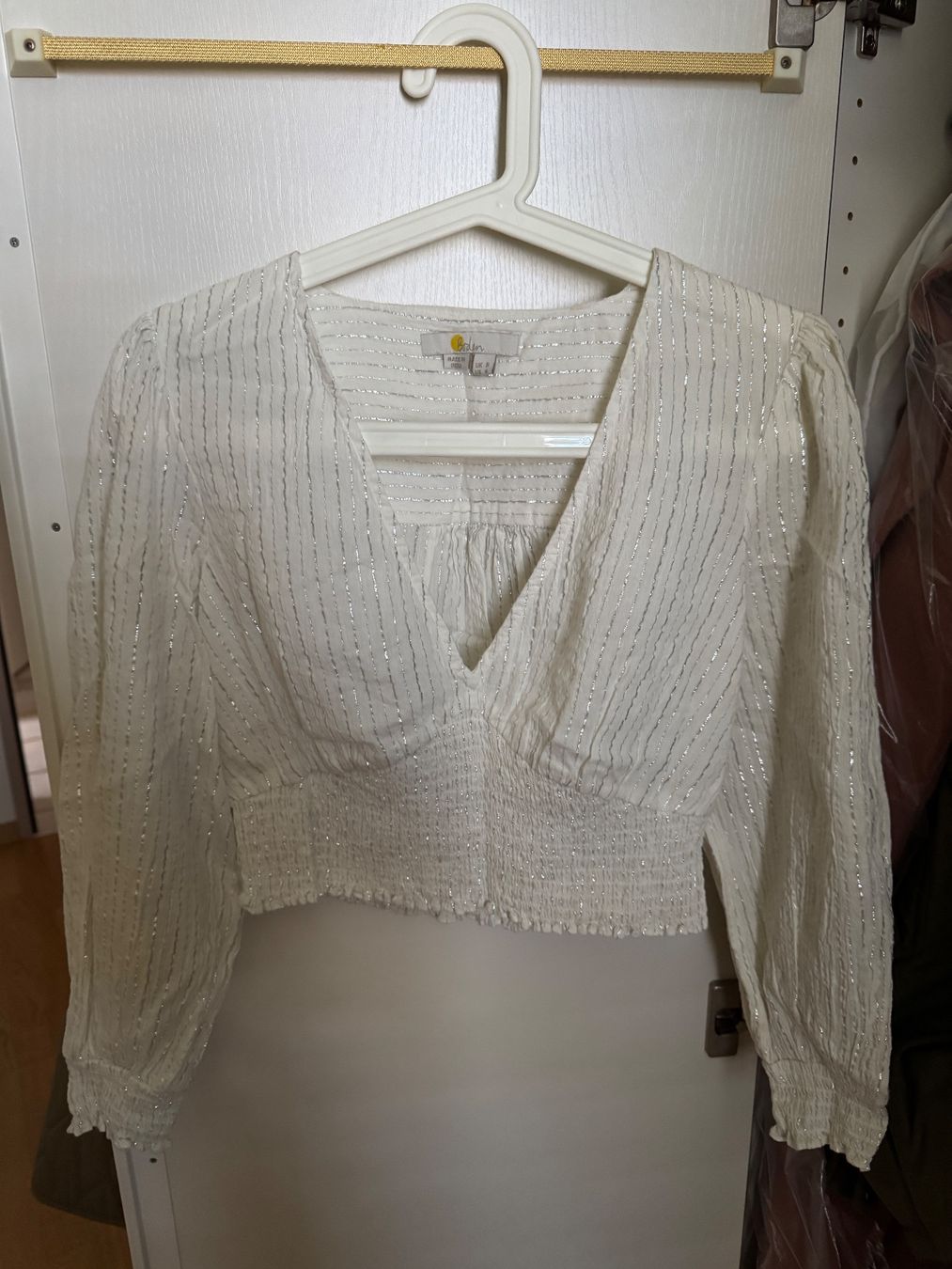 Mini Boden Top: Boden Lurex Smocked Crop Top / Bluse – Nuovo (secondo la descrizione) da Kloten venduto da Capybara123 1
