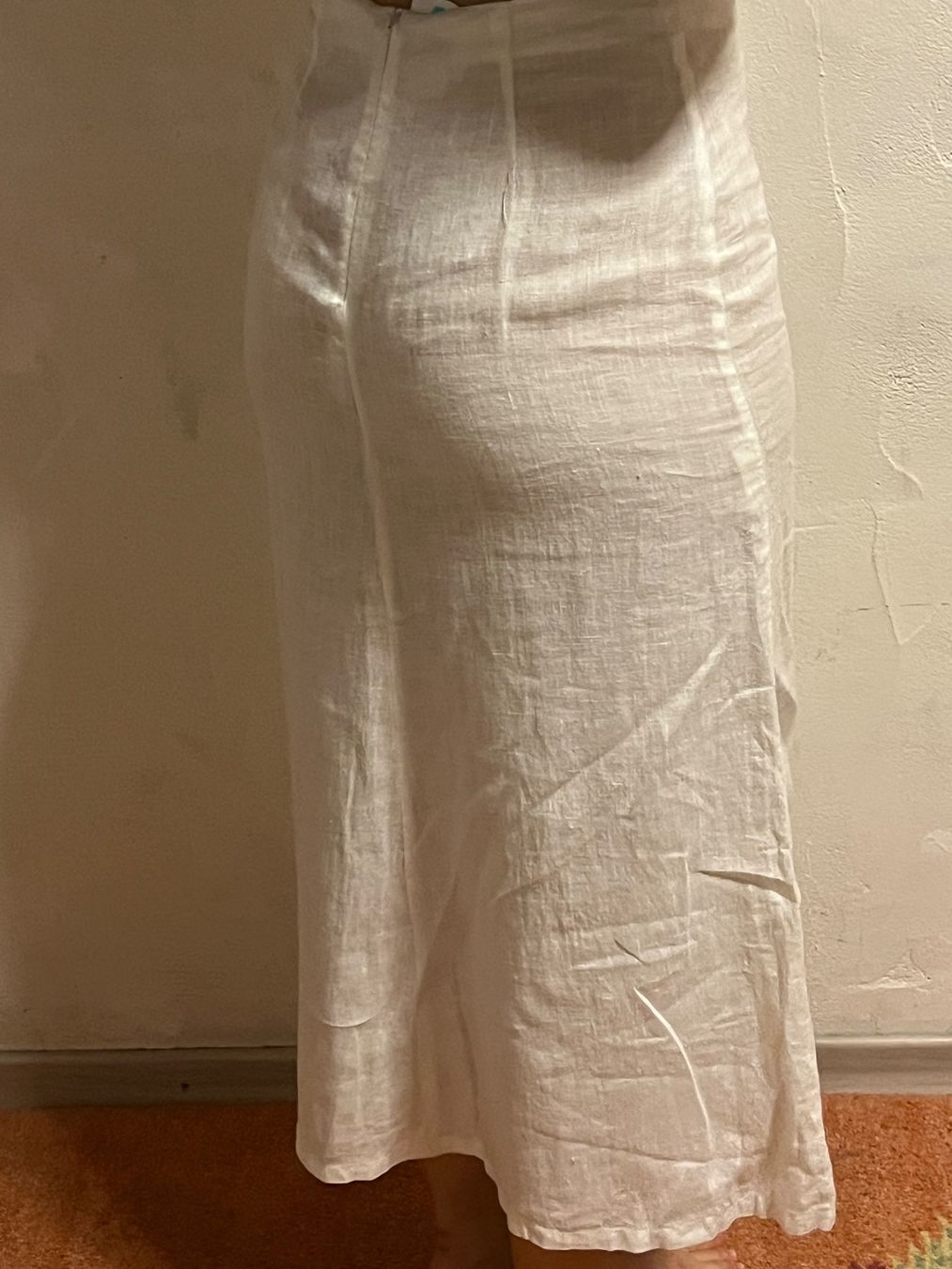 Gonne: Pure Lino Summer Skirt White – Usato da Porsel venduto da ali_tdk9 3