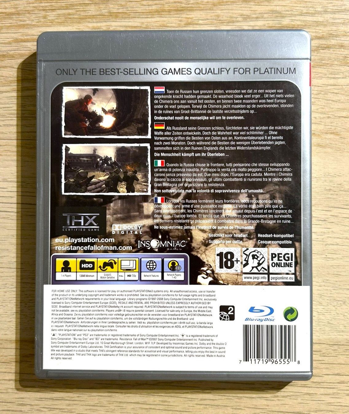 Sony Giochi: Resistance Fall of Man PS3 – Usato da St. Gallen venduto da Alpine.Arcade 1