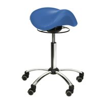 Comfort-Sattelhocker BLAU mit Swing-Mechanismus