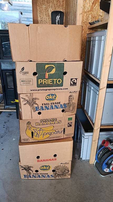 Kartons: Bananenkisten gratis – Gebraucht aus Ried Brig von punktli86
