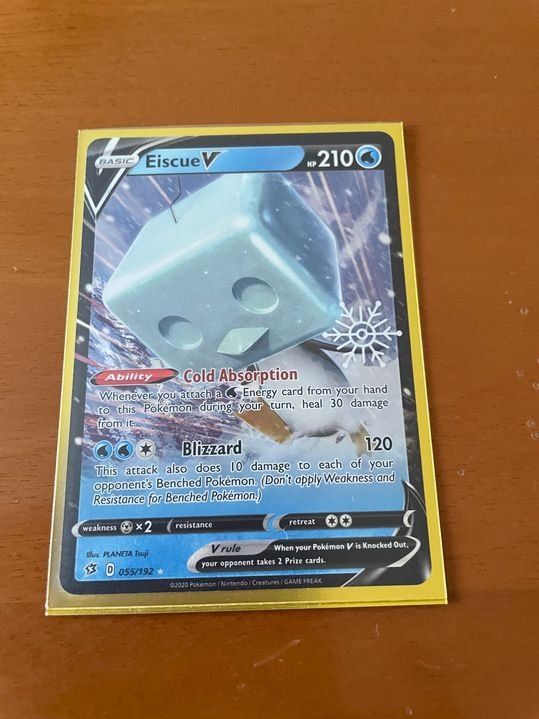 Pokémon Sammelbilder & Trading cards: Pokemon Eiscue V HP 210 - 055/192 - 2020 Englisch – Neu und originalverpackt aus Bergdietikon von antovale