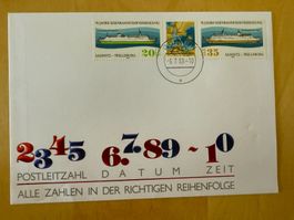Brief: PLZ, Datum, Zeit alles richtige Reihenfolge, DDR