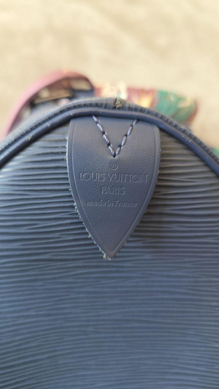 Louis Vuitton Borse da donna: Louis Vuitton Speedy bleu – Usato da Morges venduto da ShoppingTherapy 6