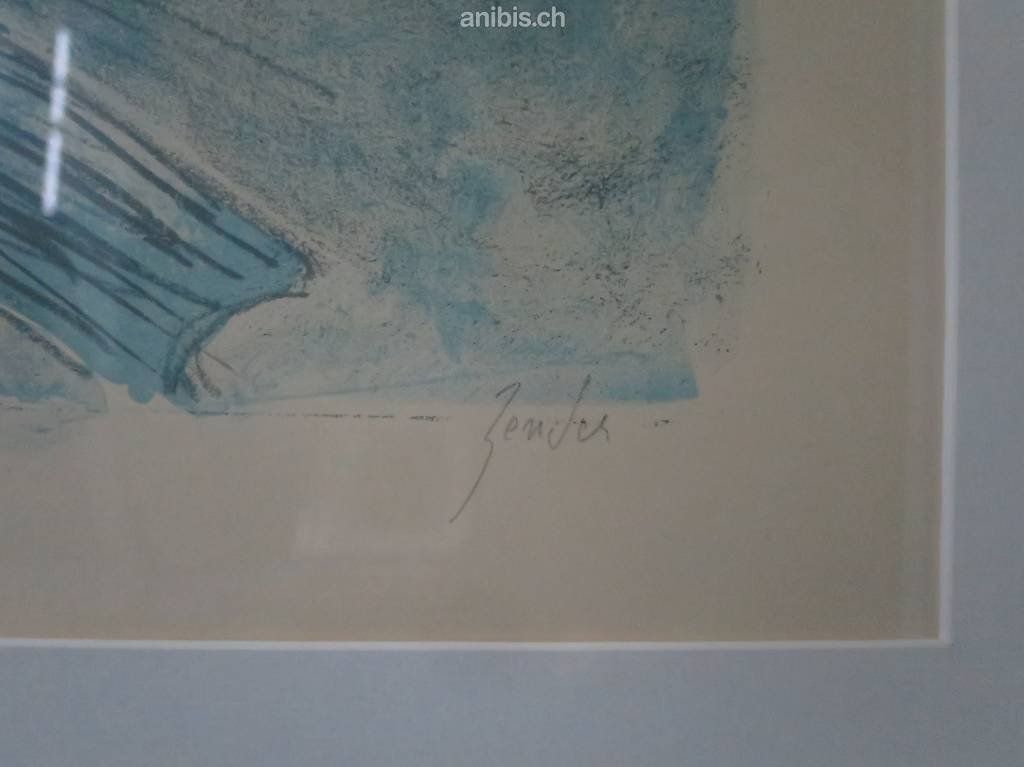 Grafica & Litografie: signierte Lithographie von Rudolf Zender – Nuovo (secondo la descrizione) da Zürich venduto da 1.Simon 2