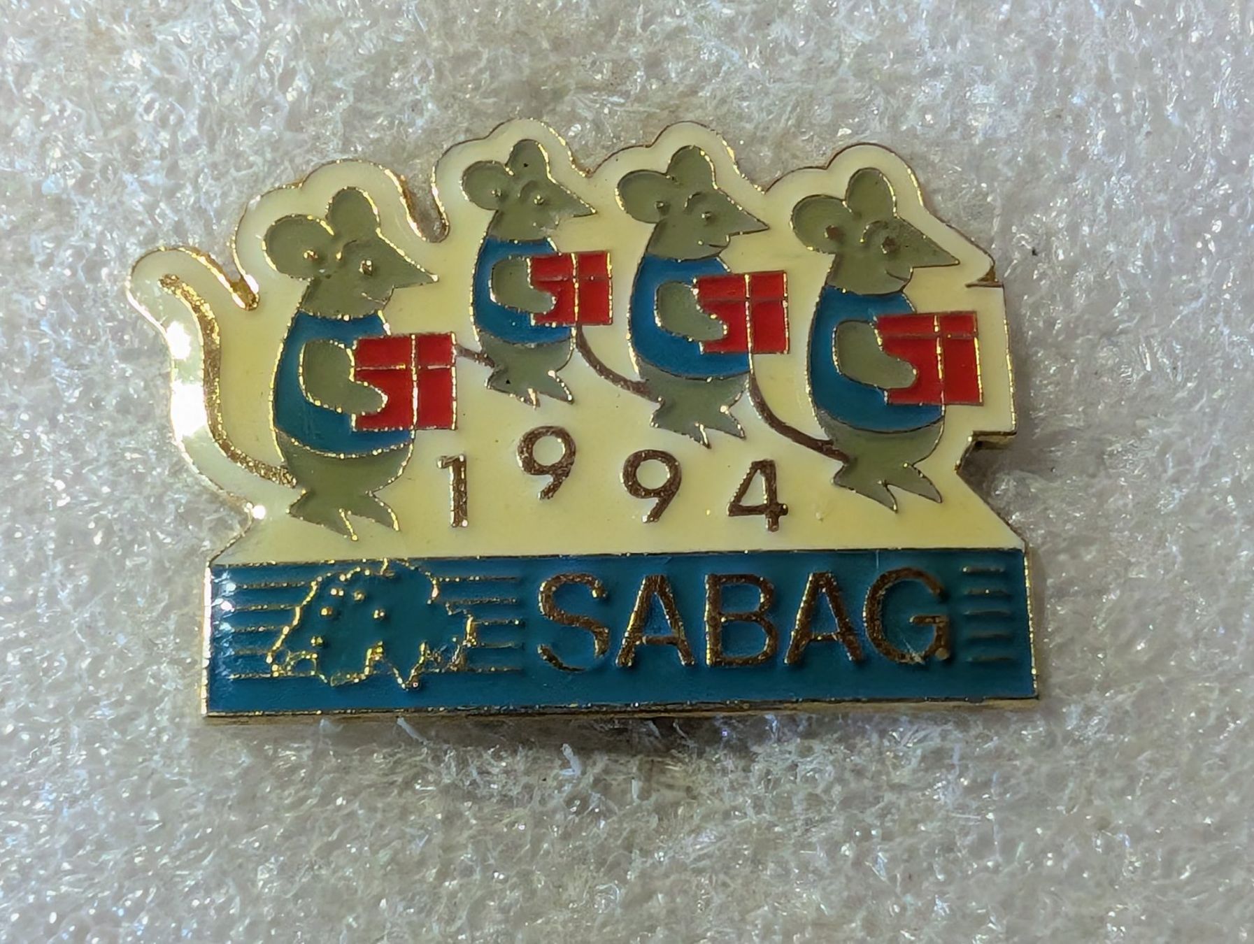 Placchette & Badge: Ansteckpin 172: Sabag – Usato da Oppligen venduto da Pin-Fall-Shop