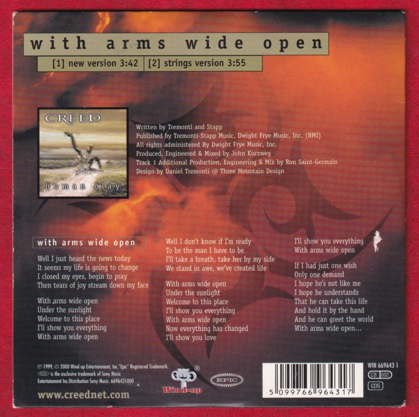 CD: Creed - With Arms Wide Open (CD-Single) – Usato da Zürich venduto da Pfluftl2000 1