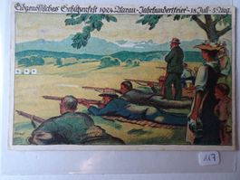 Alte Ansichtskarte Eidgenössisches Schützenfest 1924 Aarau