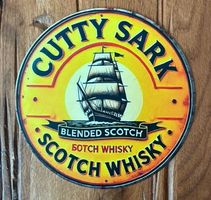 Cutty Sark Scotch Whisky -  20 CM Blechschild -  neu!!!