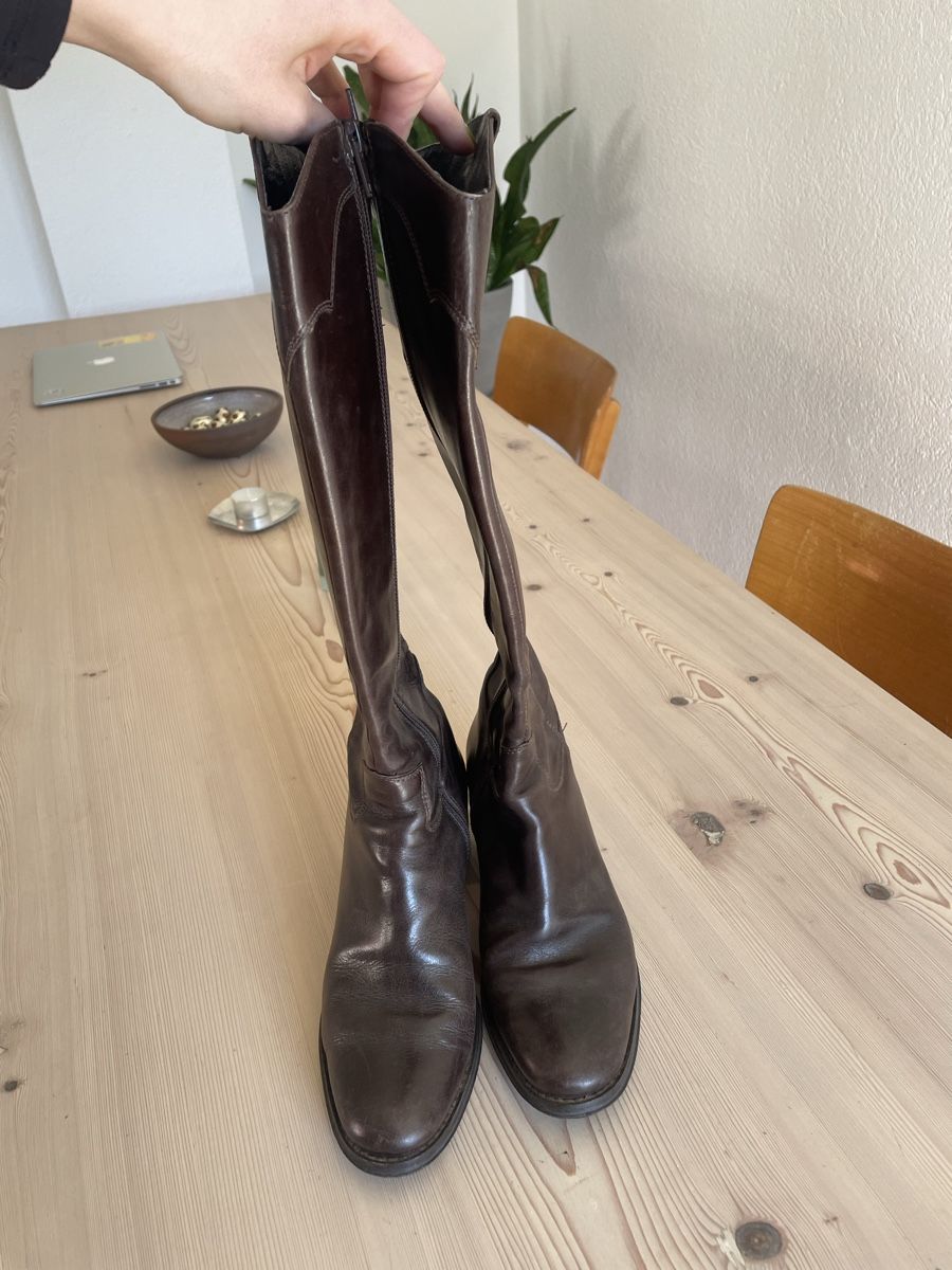 Scarpe da donna: Echtleder Stiefel Vintage – Usato da Uster venduto da solarstrom 2