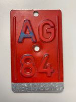 Velonummer AG 84 / 1984