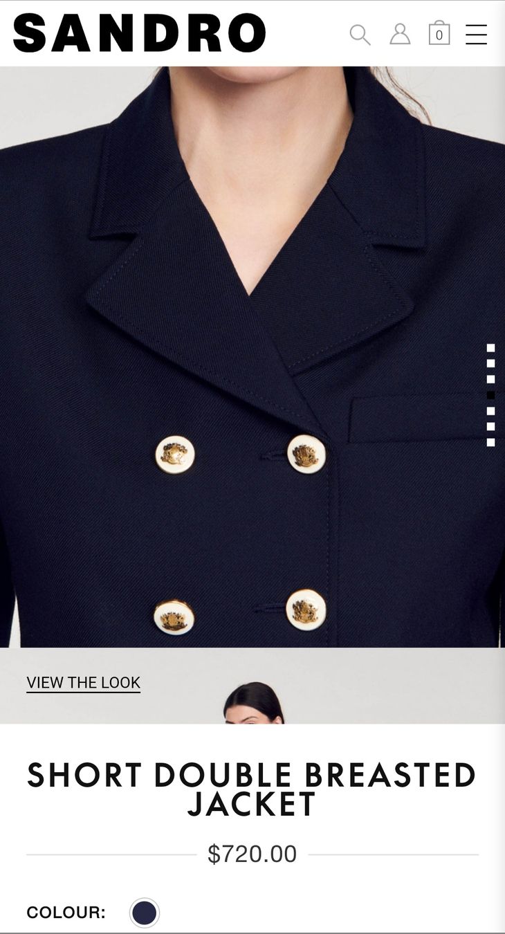 Sandro Jacken: NEU Crop Blazer schwarz Sandro 36/S – Neu (gemäss Beschreibung) aus Bronschhofen von eve_l8y7 4