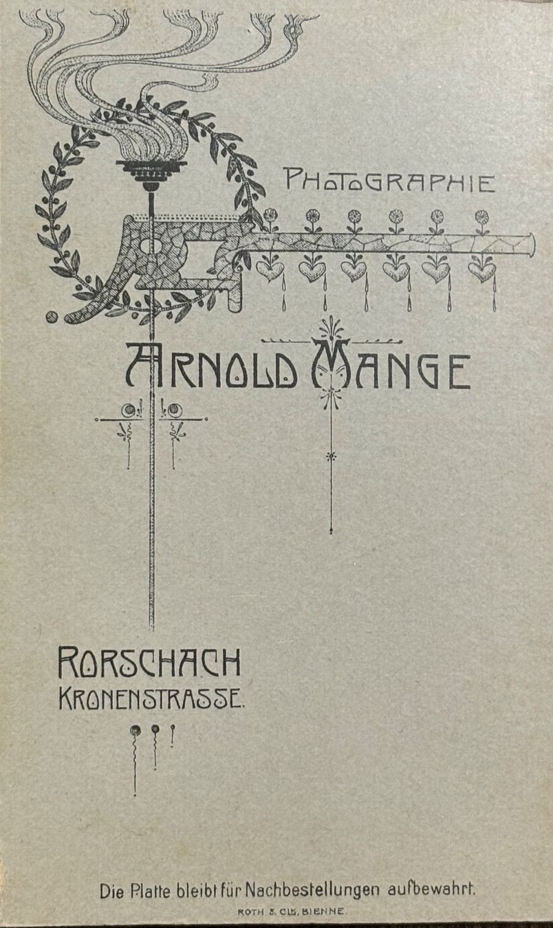 Cartoline postali: CDV Arnold Mange, Rorschach, Kinder, Mode – Usato da Frauenfeld venduto da Merk52 1