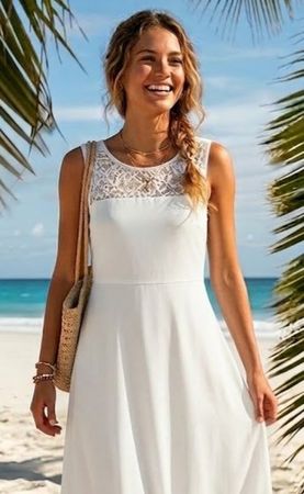 LIU JO Traum in Weiss Kleid Robe Dress Spitze Hochzeit Gr.36