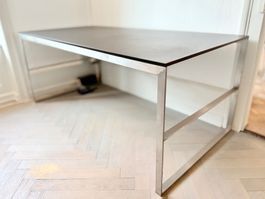 Schreibtisch in Edelstahl modern, gross, hochwertig